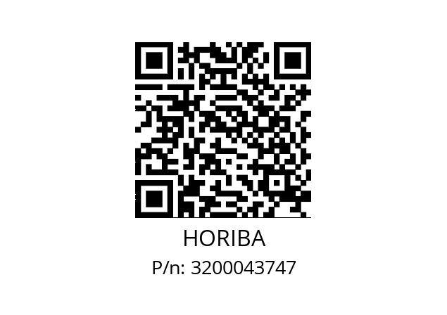   HORIBA 3200043747