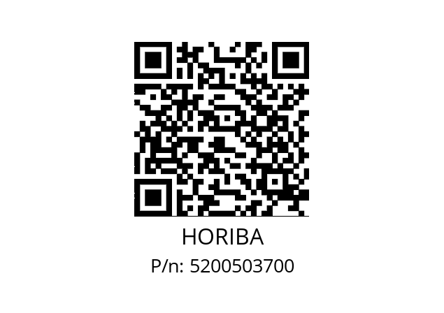   HORIBA 5200503700