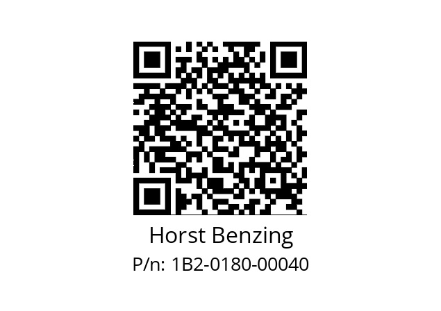   Horst Benzing 1B2-0180-00040