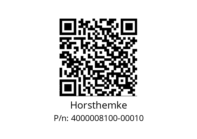   Horsthemke 4000008100-00010