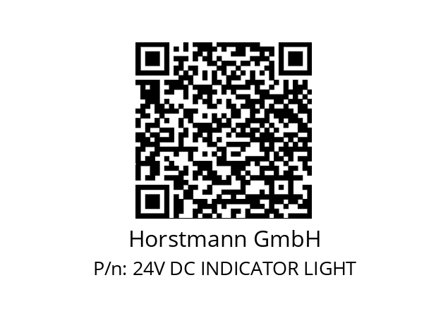   Horstmann GmbH 24V DC INDICATOR LIGHT