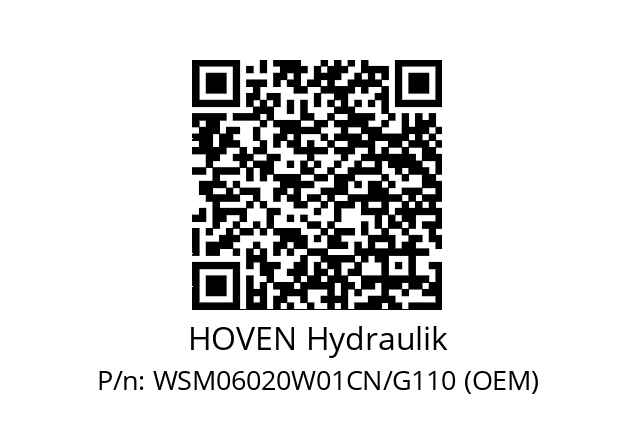   HOVEN Hydraulik WSM06020W01CN/G110 (OEM)