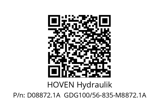   HOVEN Hydraulik D08872.1A  GDG100/56-835-M8872.1A