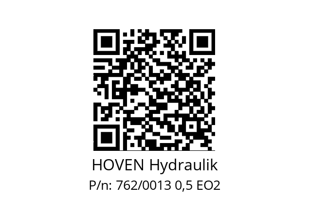   HOVEN Hydraulik 762/0013 0,5 EO2