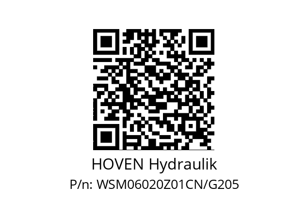   HOVEN Hydraulik WSM06020Z01CN/G205