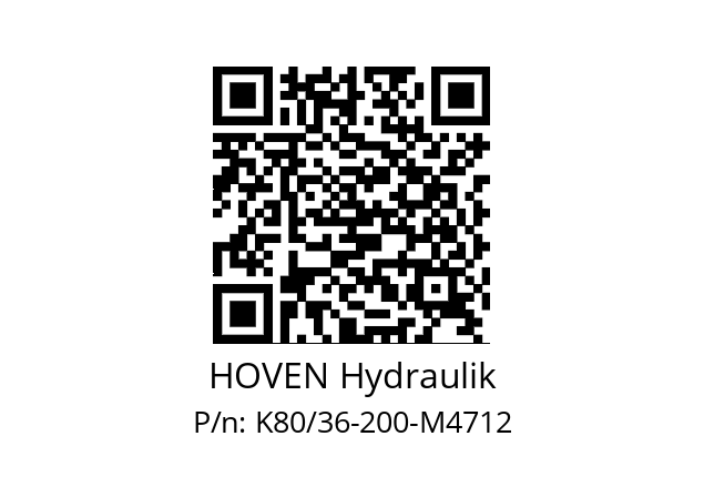   HOVEN Hydraulik K80/36-200-M4712