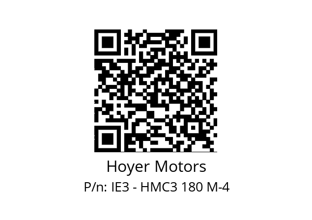   Hoyer Motors IE3 - HMC3 180 M-4