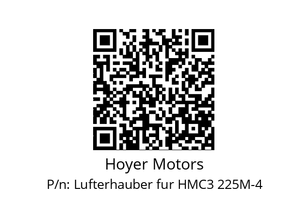   Hoyer Motors Lufterhauber fur HMC3 225M-4