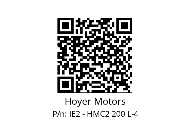   Hoyer Motors IE2 - HMC2 200 L-4