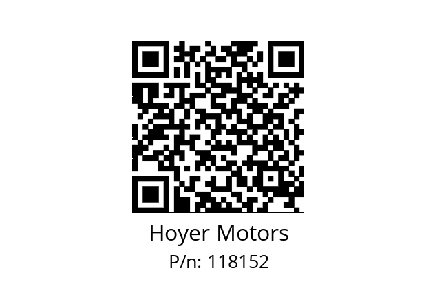   Hoyer Motors 118152