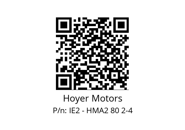   Hoyer Motors IE2 - HMA2 80 2-4