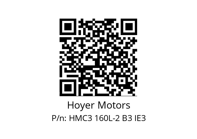   Hoyer Motors HMC3 160L-2 B3 IE3