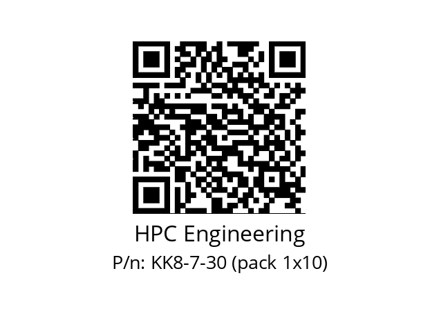   HPC Engineering KK8-7-30 (pack 1x10)