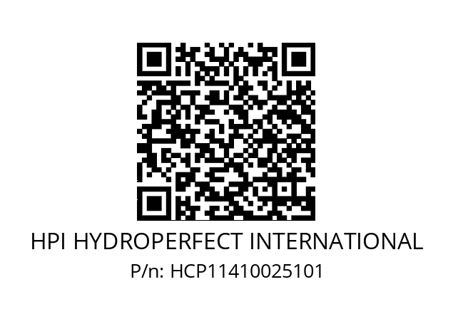   HPI HYDROPERFECT INTERNATIONAL HCP11410025101