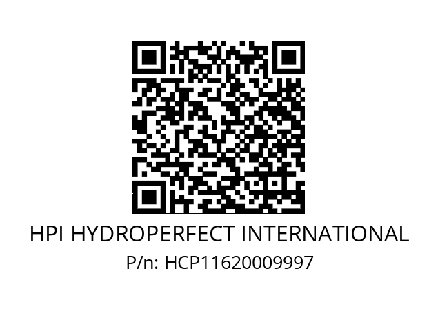   HPI HYDROPERFECT INTERNATIONAL HCP11620009997