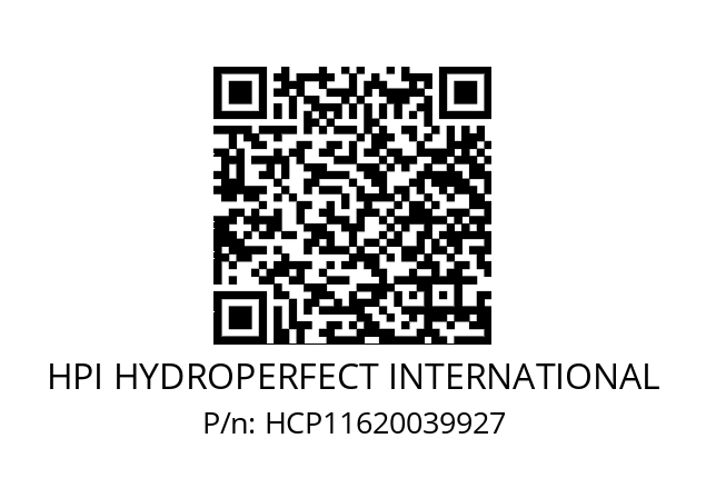   HPI HYDROPERFECT INTERNATIONAL HCP11620039927