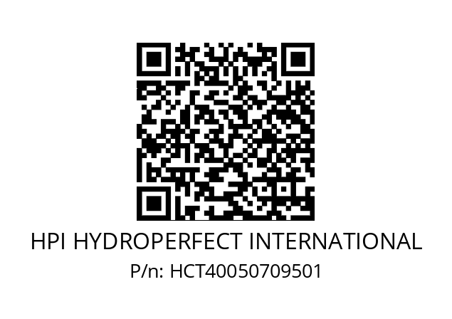   HPI HYDROPERFECT INTERNATIONAL HCT40050709501