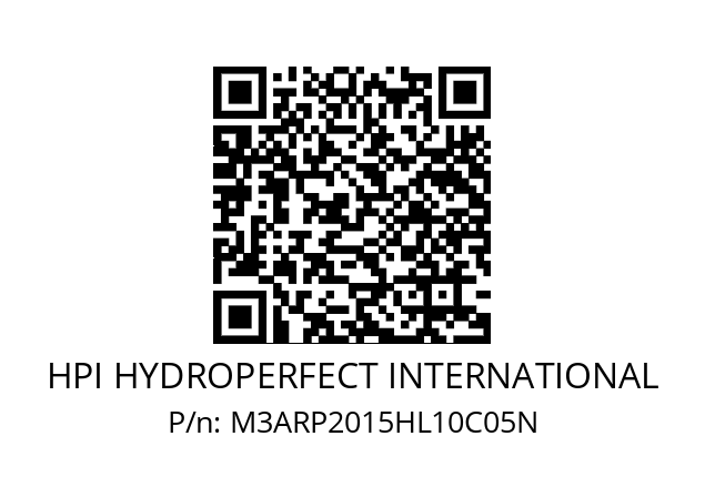   HPI HYDROPERFECT INTERNATIONAL M3ARP2015HL10C05N