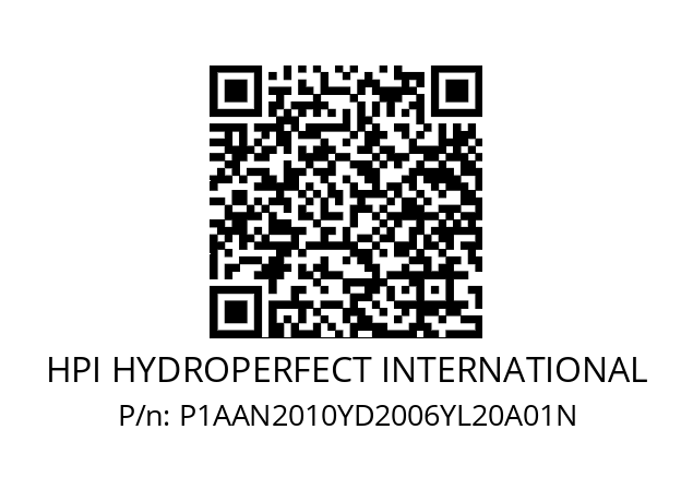   HPI HYDROPERFECT INTERNATIONAL P1AAN2010YD2006YL20A01N