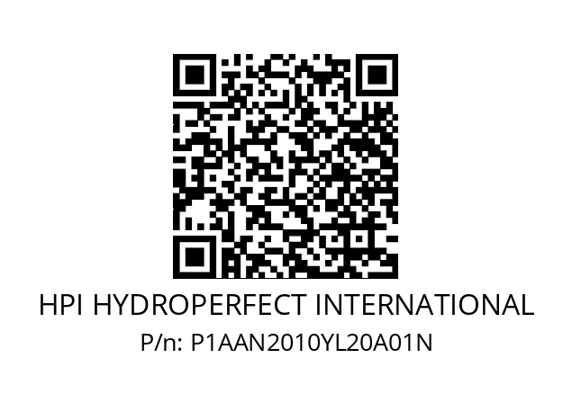   HPI HYDROPERFECT INTERNATIONAL P1AAN2010YL20A01N