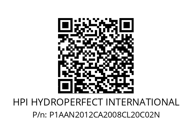   HPI HYDROPERFECT INTERNATIONAL P1AAN2012CA2008CL20C02N