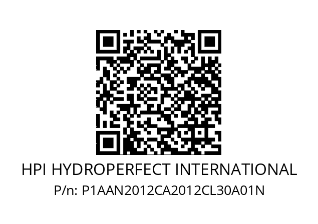   HPI HYDROPERFECT INTERNATIONAL P1AAN2012CA2012CL30A01N