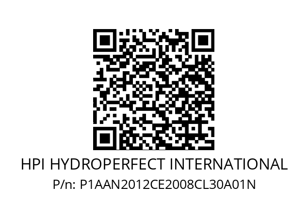   HPI HYDROPERFECT INTERNATIONAL P1AAN2012CE2008CL30A01N