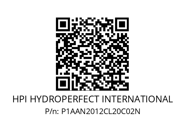   HPI HYDROPERFECT INTERNATIONAL P1AAN2012CL20C02N