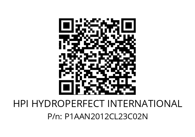   HPI HYDROPERFECT INTERNATIONAL P1AAN2012CL23C02N