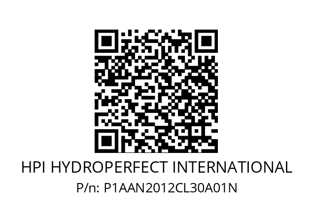   HPI HYDROPERFECT INTERNATIONAL P1AAN2012CL30A01N