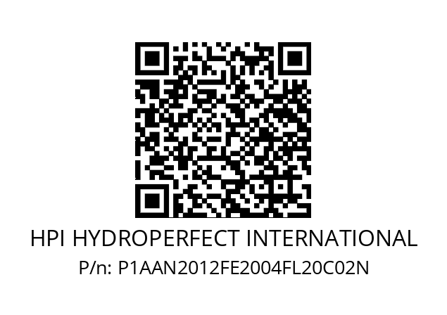   HPI HYDROPERFECT INTERNATIONAL P1AAN2012FE2004FL20C02N