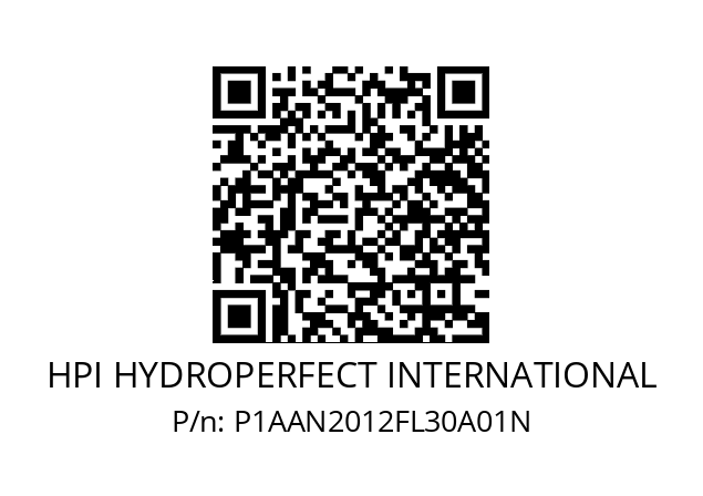   HPI HYDROPERFECT INTERNATIONAL P1AAN2012FL30A01N