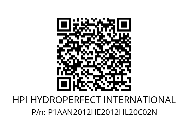   HPI HYDROPERFECT INTERNATIONAL P1AAN2012HE2012HL20C02N