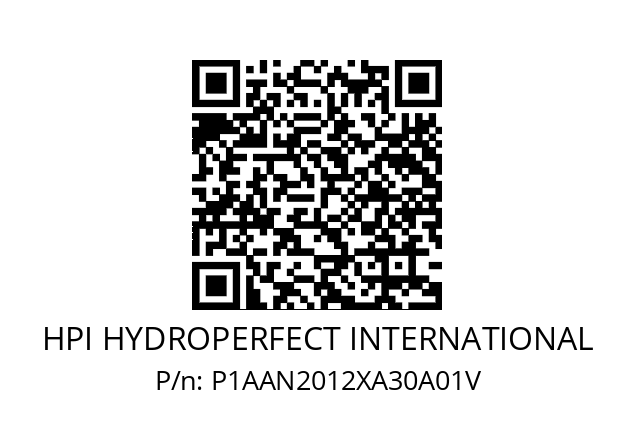   HPI HYDROPERFECT INTERNATIONAL P1AAN2012XA30A01V