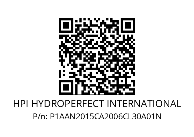   HPI HYDROPERFECT INTERNATIONAL P1AAN2015CA2006CL30A01N