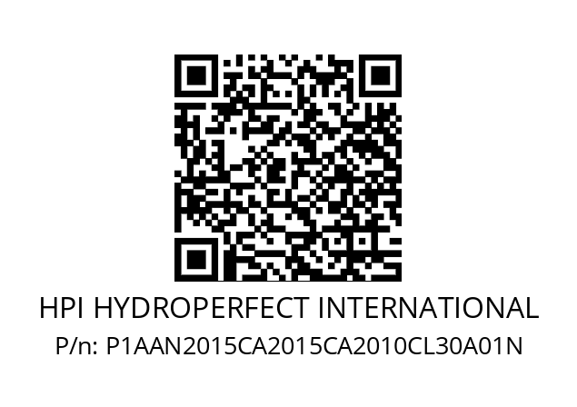   HPI HYDROPERFECT INTERNATIONAL P1AAN2015CA2015CA2010CL30A01N