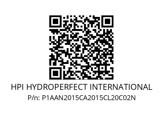   HPI HYDROPERFECT INTERNATIONAL P1AAN2015CA2015CL20C02N