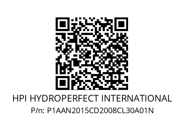   HPI HYDROPERFECT INTERNATIONAL P1AAN2015CD2008CL30A01N