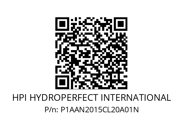   HPI HYDROPERFECT INTERNATIONAL P1AAN2015CL20A01N