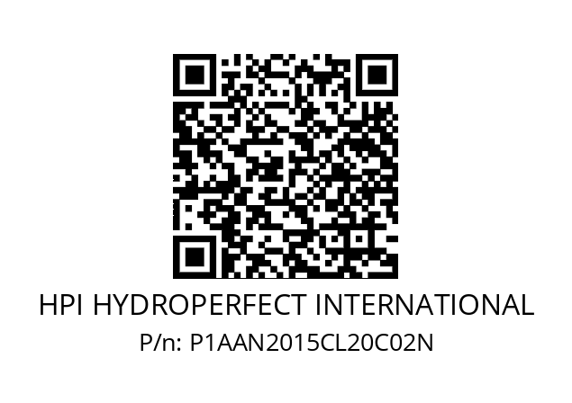   HPI HYDROPERFECT INTERNATIONAL P1AAN2015CL20C02N