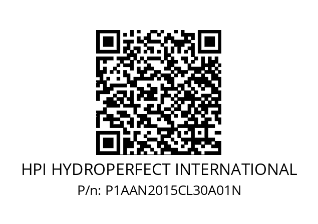   HPI HYDROPERFECT INTERNATIONAL P1AAN2015CL30A01N