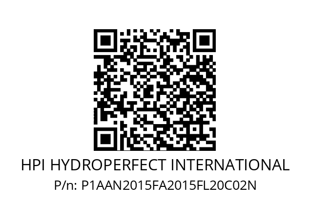   HPI HYDROPERFECT INTERNATIONAL P1AAN2015FA2015FL20C02N