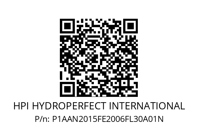   HPI HYDROPERFECT INTERNATIONAL P1AAN2015FE2006FL30A01N