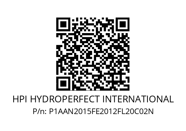   HPI HYDROPERFECT INTERNATIONAL P1AAN2015FE2012FL20C02N