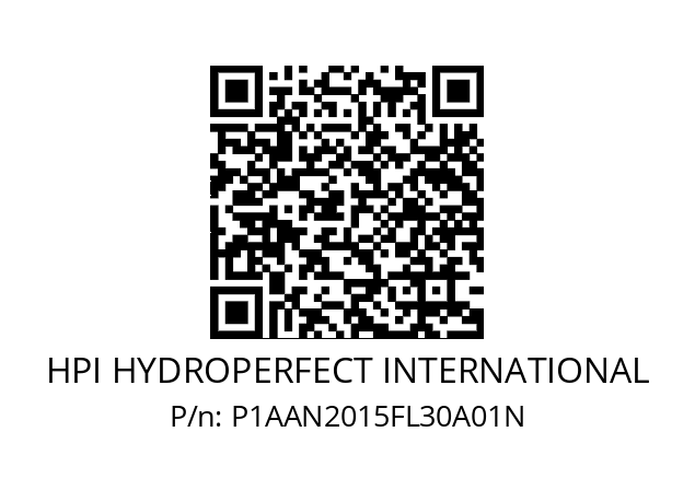   HPI HYDROPERFECT INTERNATIONAL P1AAN2015FL30A01N