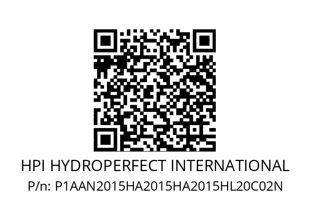   HPI HYDROPERFECT INTERNATIONAL P1AAN2015HA2015HA2015HL20C02N