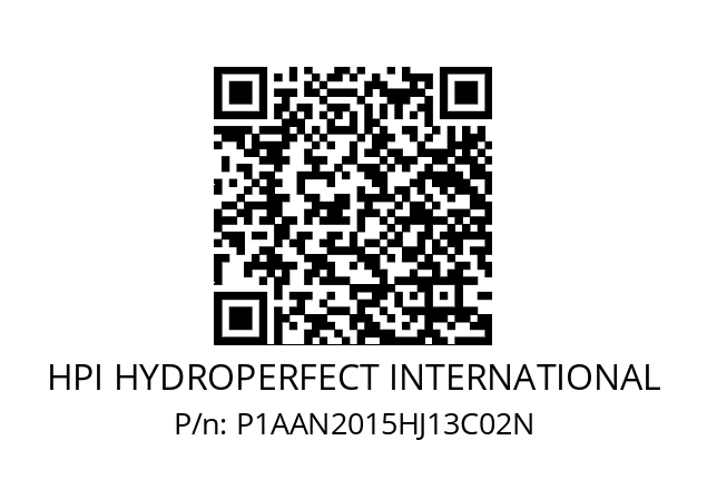   HPI HYDROPERFECT INTERNATIONAL P1AAN2015HJ13C02N