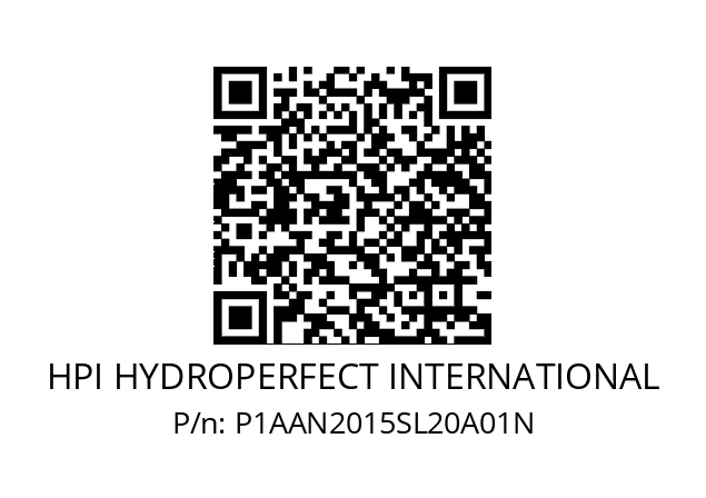   HPI HYDROPERFECT INTERNATIONAL P1AAN2015SL20A01N