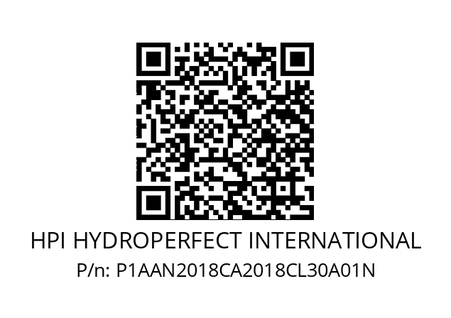   HPI HYDROPERFECT INTERNATIONAL P1AAN2018CA2018CL30A01N