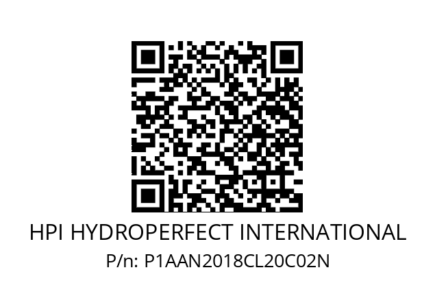   HPI HYDROPERFECT INTERNATIONAL P1AAN2018CL20C02N